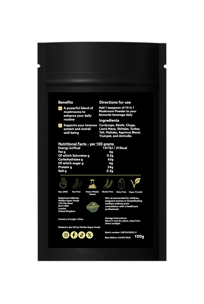 10 in 1 Mushroom Powder